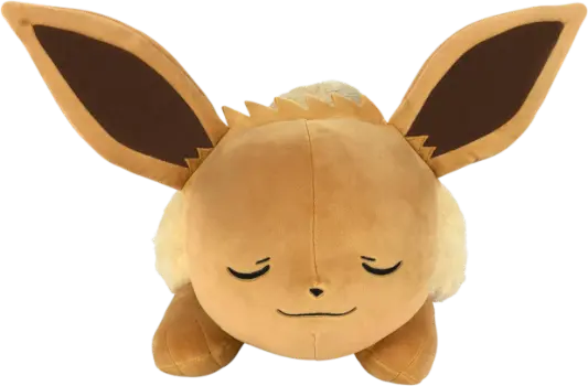 18” Plush Sleeping Eevee - Cuddly - Must Have for Fans - for Traveling, Car Rides, Nap Time, and Play Time