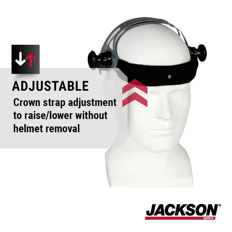 Jackson Safety 370 Replacement Headgear Part - Welding Helmet Accessories - Adjustable - Black/Grey - 20696 SUREWERX