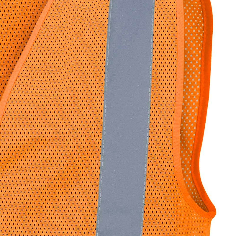 Pioneer Safety Vest for Men – Hi Vis Reflective Mesh Neon, Zipper Closure, Self-Color Binding for Traffic, Security Work – Orange, Yellow/Green SUREWERX