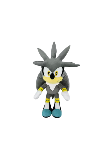 98960 Sonic The Hedgehog 13" Plush Doll, Silver