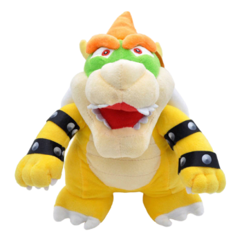 All Star Collection 1423 Bowser Stuffed Plush, 10", Multi-Colored