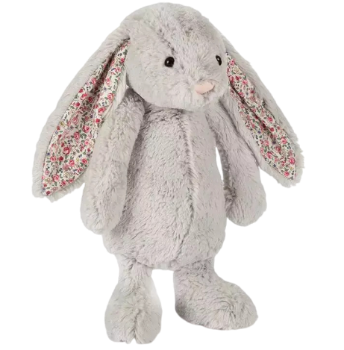 Blossom Silver Bunny Stuffed Animal, Medium Affirma Distributors