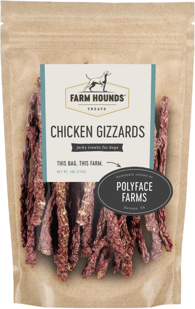 Farm Hounds Chicken Gizzards Jerky Treats for Dogs