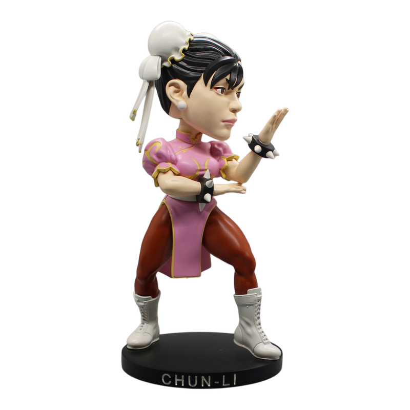 Street Fighter Chun-Li Pink Outfit Bobblehead Icon Heroes