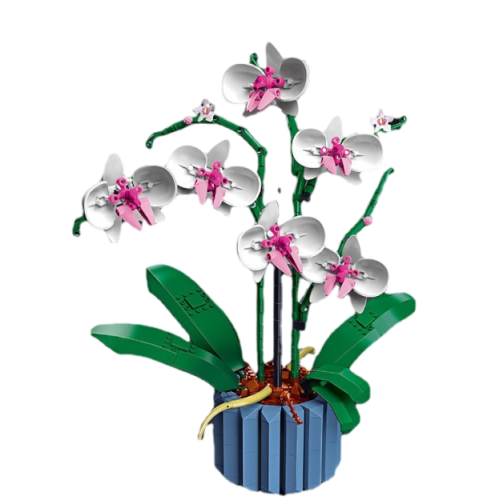 Icons Orchid 10311 Artificial Plant Building Set with Flowers Affirma Distributors