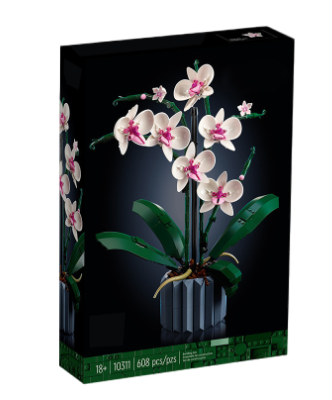 Icons Orchid 10311 Artificial Plant Building Set with Flowers Affirma Distributors