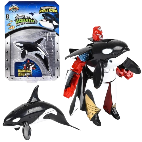 Orca Robot Action Figure rinovelty