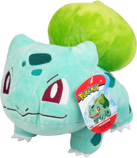 Pokémon 8" Bulbasaur Plush Stuffed Animal Toy - Officially Licensed - Gift for Kids