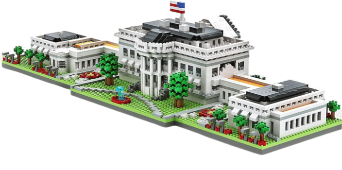 SEMKY Micro Mini Blocks White House Famous Landmark Model Set (3000 Pieces)