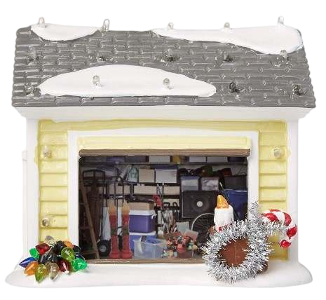 Snow Village National Lampoon Christmas Vacation - The Griswold Holiday Garage Lit Building, Multicolor Affirma Distributors
