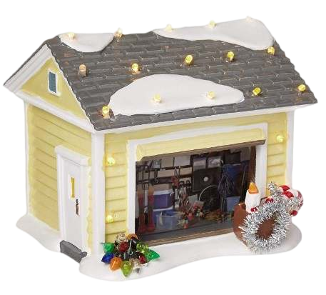 Snow Village National Lampoon Christmas Vacation - The Griswold Holiday Garage Lit Building, Multicolor Affirma Distributors