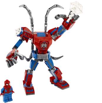 Spider-Man Mech Kids' Superhero Building Toy - Playset with Mech and Minifigure