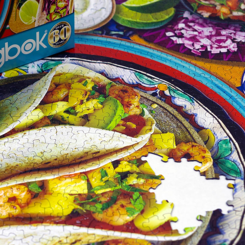 Springbok Taco Table 1000 Piece Jigsaw Puzzle for Adults - Cinco de Mayo Taco Party Theme Great for Game Nights - Finished Size of 30" x 24" Springbok
