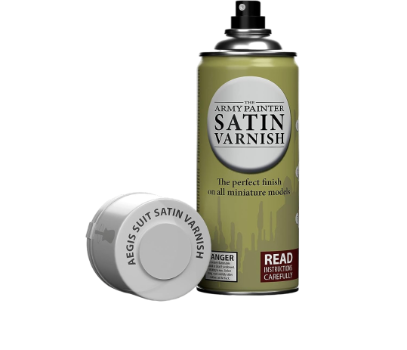 The Army Painter Aegis Suit Satin Varnish Spray for Miniature Painting - 400ml Can