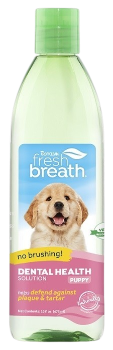 TropiClean Fresh Breath No Brushing Dental Health Solution Puppy 16 oz catalogdog