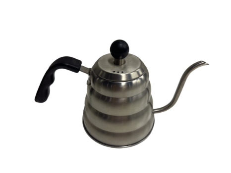 V60 "Buono" Drip Kettle Stovetop Gooseneck Coffee Kettle 1.2L, Stainless Steel, Silver Affirma Distributors