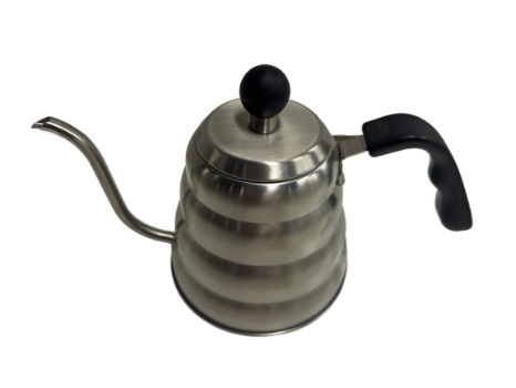 V60 "Buono" Drip Kettle Stovetop Gooseneck Coffee Kettle 1.2L, Stainless Steel, Silver