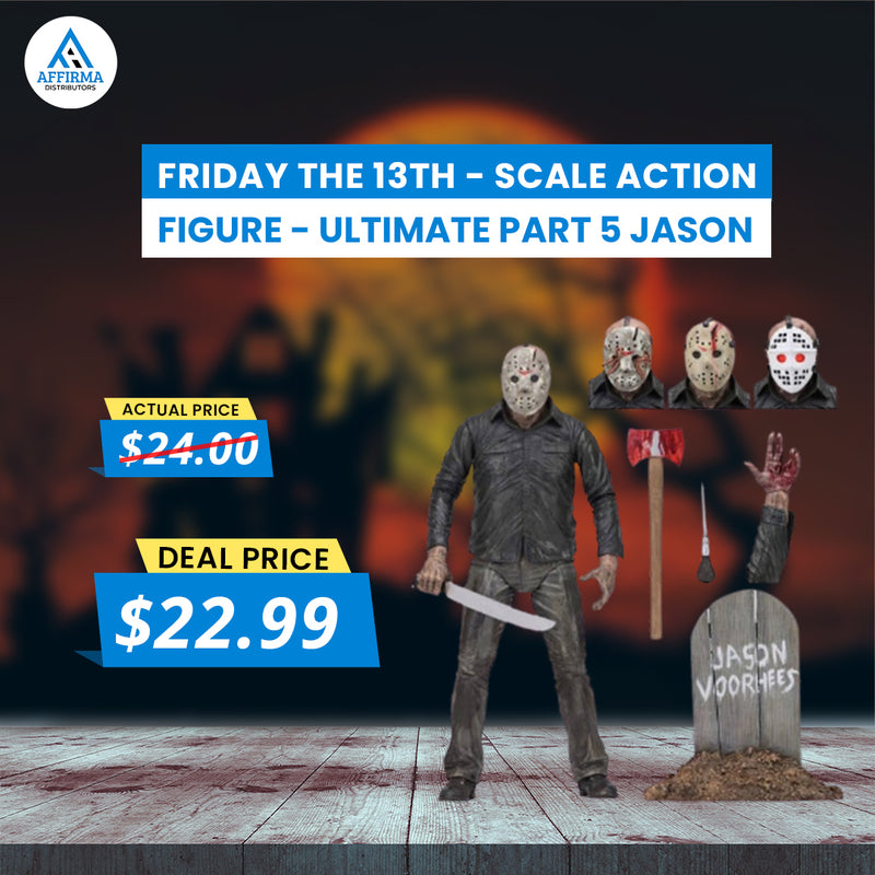 Friday The 13th - 7” Scale Action Figure - Ultimate Jason & Friday The 13th - Scale Action Figure - Ultimate Part 5 Jason & Halloween (2018 Movie) - 7" Scale Action Figure - Ultimate Michael Myers Deals