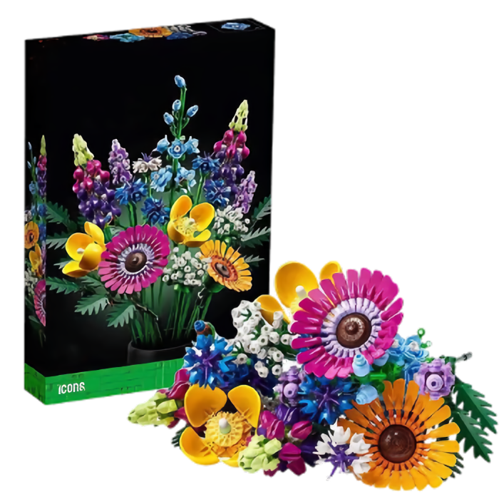 Icons Wildflower Bouquet Set Artificial Flowers with Poppies and Lavender Affirma Distributors