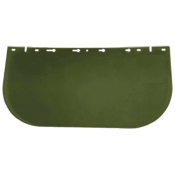 Sellstrom Face Shield Replacement Window for 390 Series Safety Face Shields, 8"x16"x 0.04", Uncoated Acetate, Dark Green Tint, S35120 SUREWERX