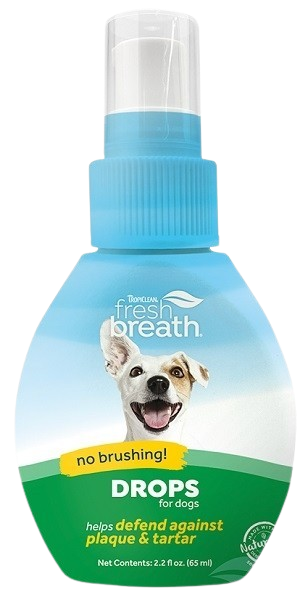 TropiClean Fresh Breath No Brushing Drops 2.2 oz. Bottle catalogdog