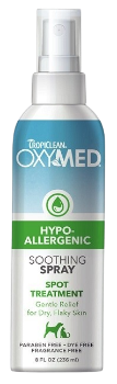 Tropiclean OxyMed Hypo-Allergenic Soothing Spray 8 oz AFFIRMA DISTRIBUTORS